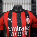 CAMISOLA VERSÃO PLAYER DO MILAN 25/26 VERMELHO E PRONTO