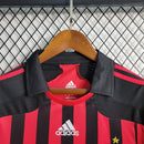 CAMISA RETRÔ DO MILAN 07/08 VERMELHO E PRETO